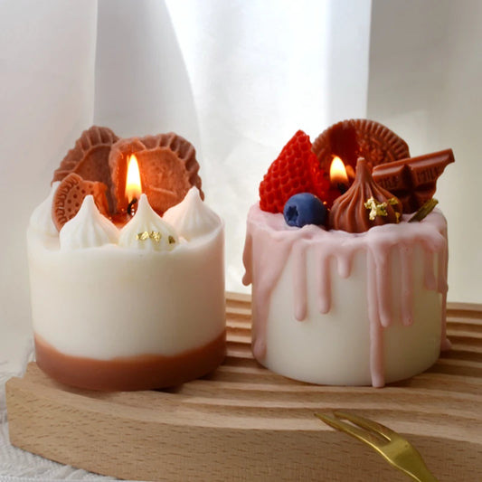 Mini Kiss Cake Candle (Smoke-free)