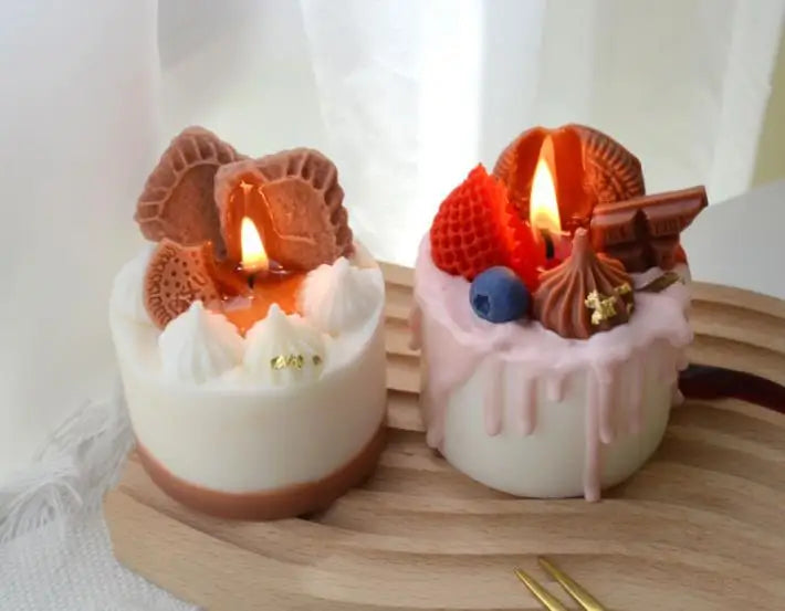 Mini Kiss Cake Candle (Smoke-free)