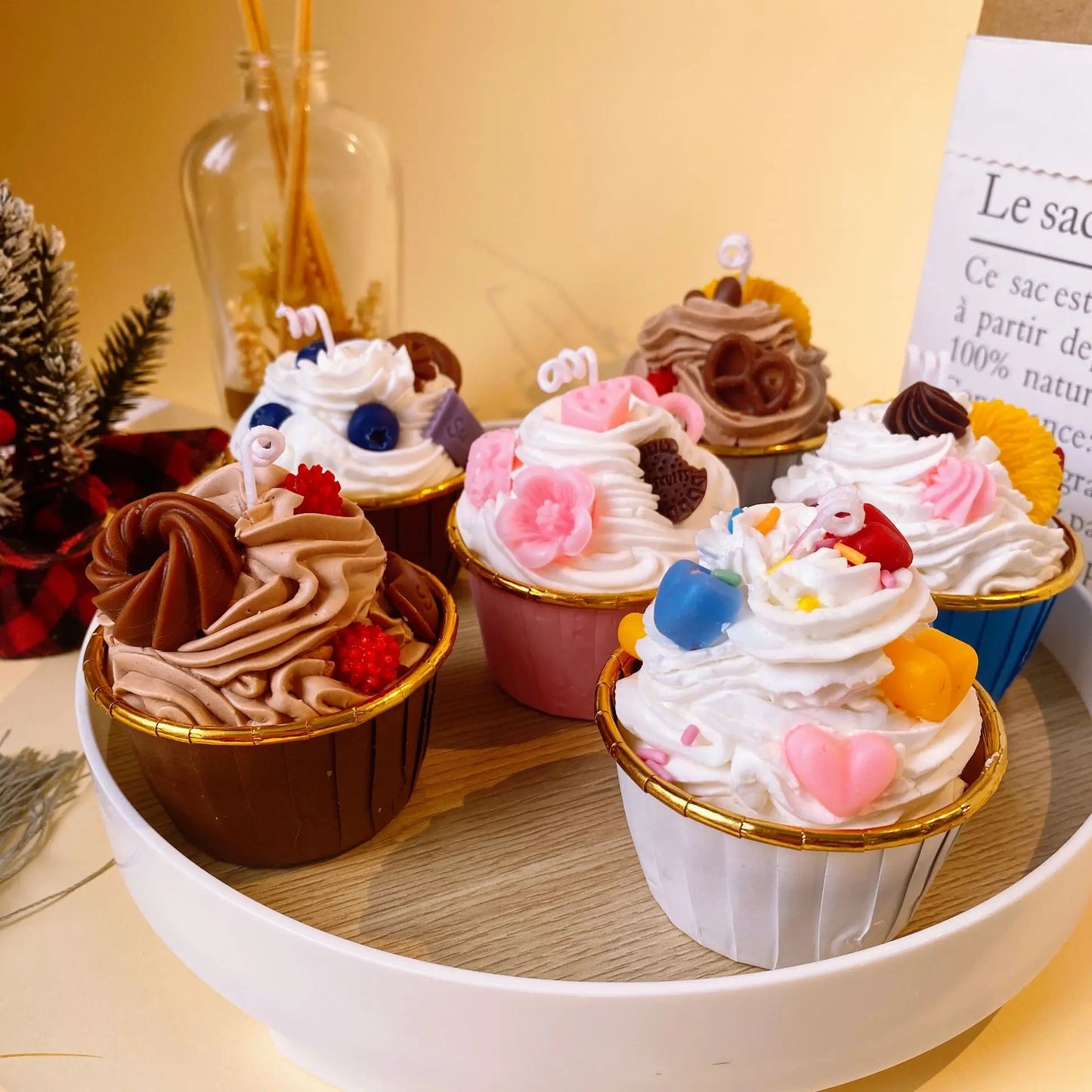 Whimsical Cupcake Candles