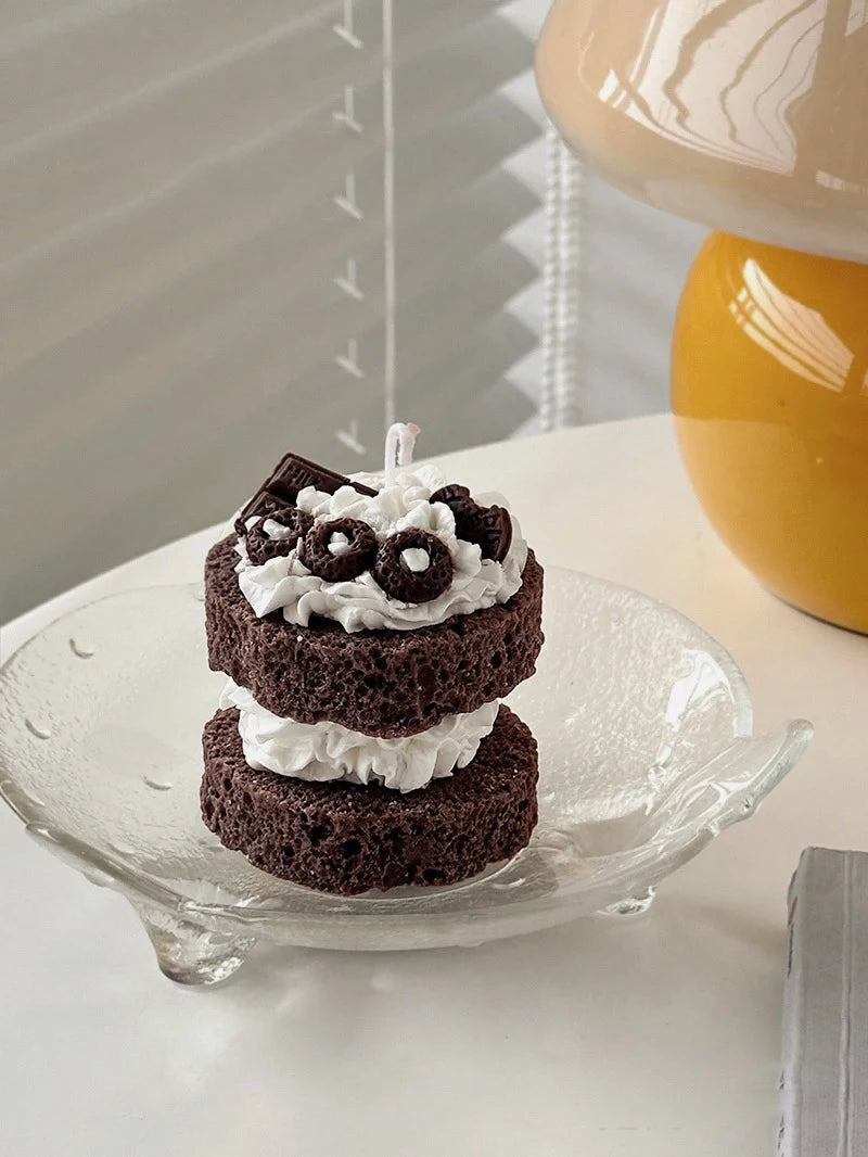 Mini Blackforest Chocolate Scented Cake Candle