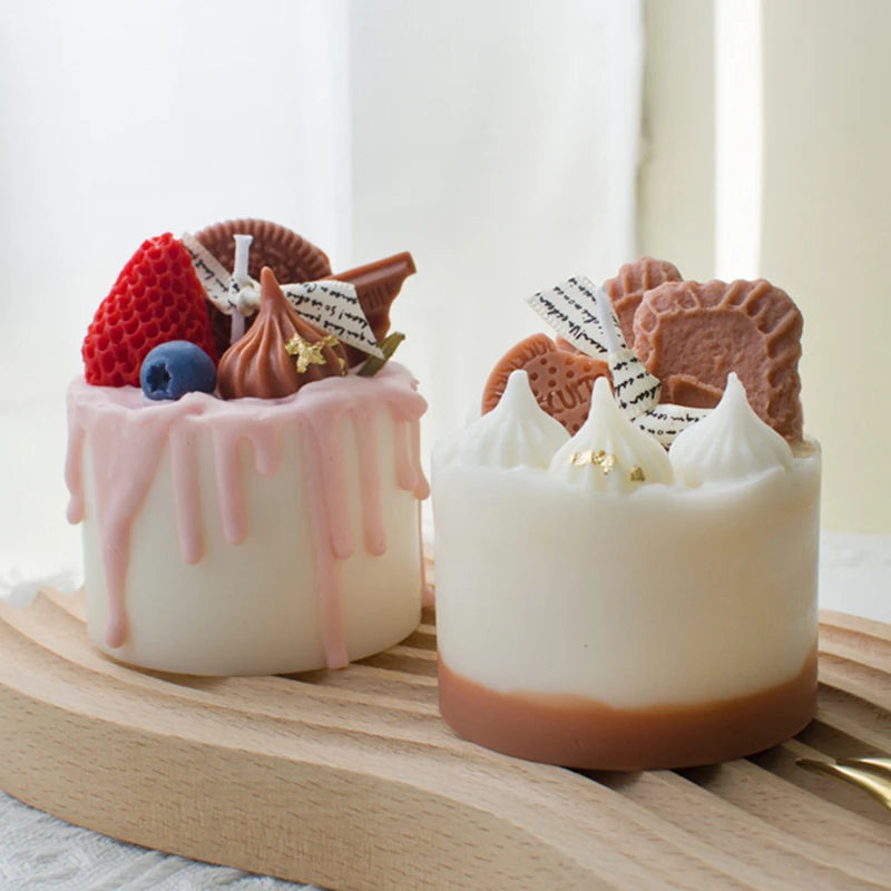 Mini Kiss Cake Candle (Smoke-free)