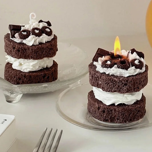 Mini Blackforest Chocolate Scented Cake Candle