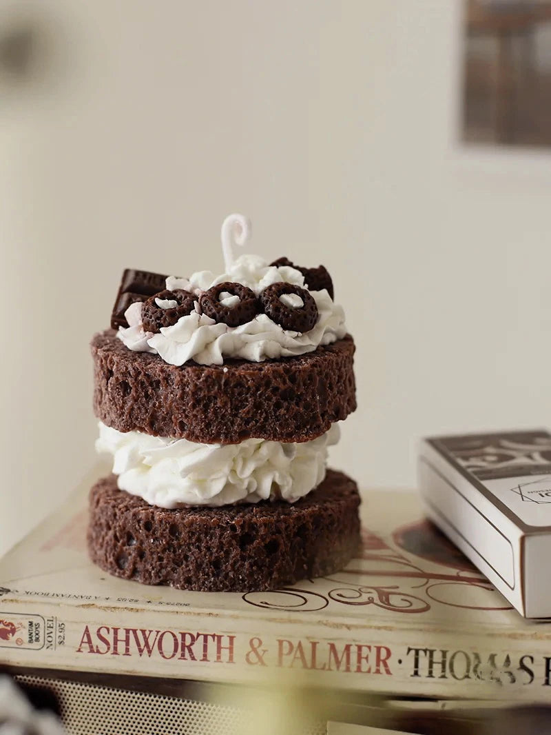 Mini Blackforest Chocolate Scented Cake Candle