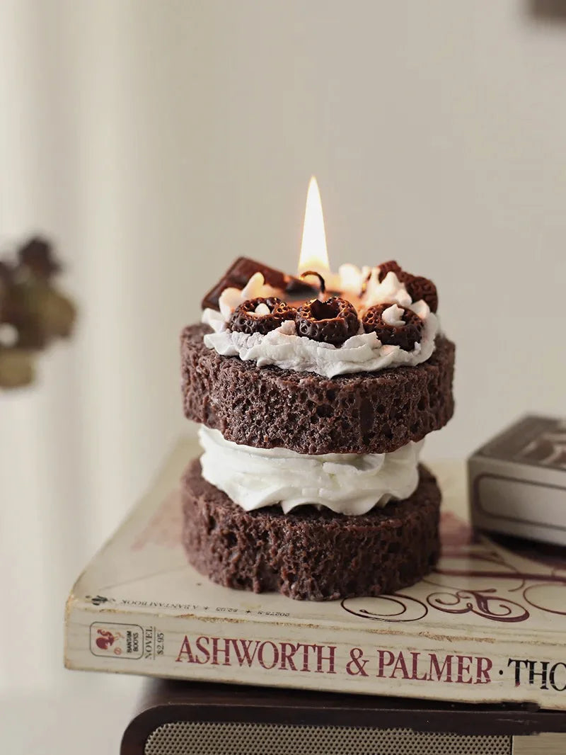 Mini Blackforest Chocolate Scented Cake Candle