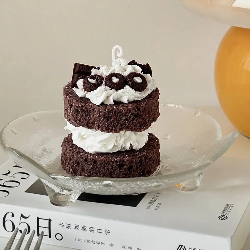 Mini Blackforest Chocolate Scented Cake Candle