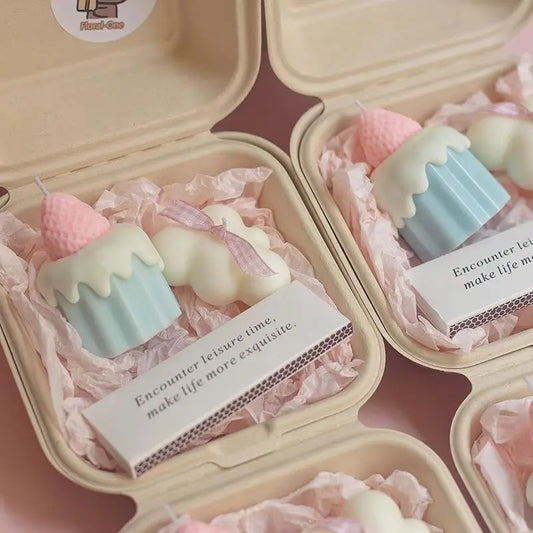 Cloud Cake Candle Set