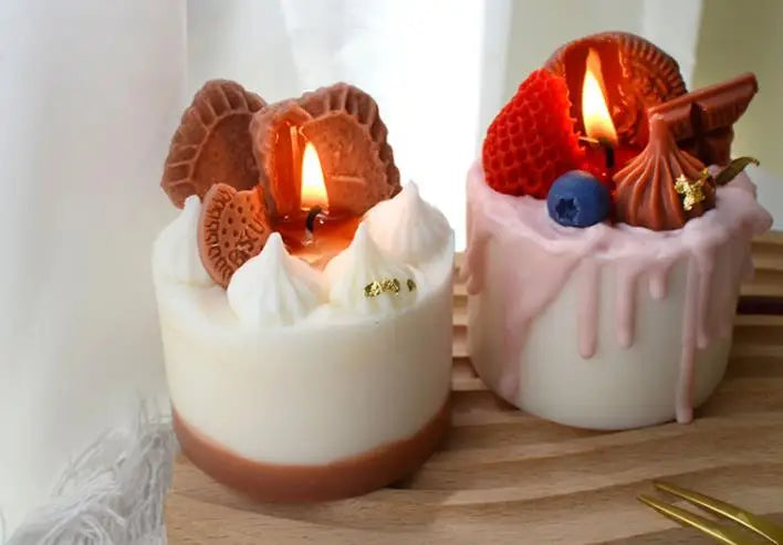 Mini Kiss Cake Candle (Smoke-free)