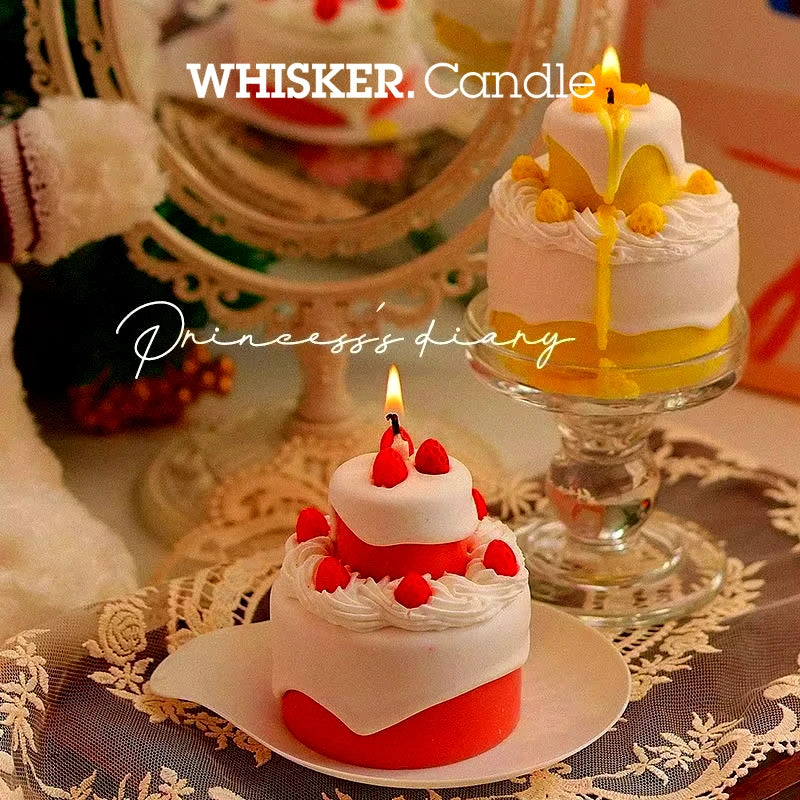 Simple 2 Tier Cake Scented Candles