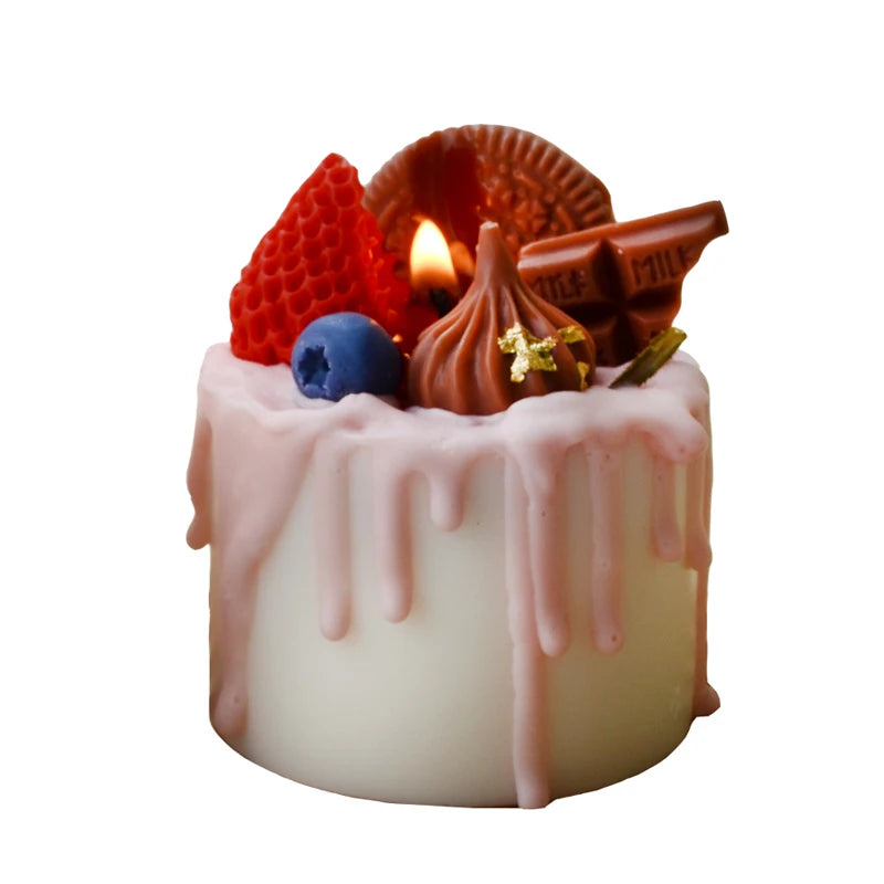 Mini Kiss Cake Candle (Smoke-free)