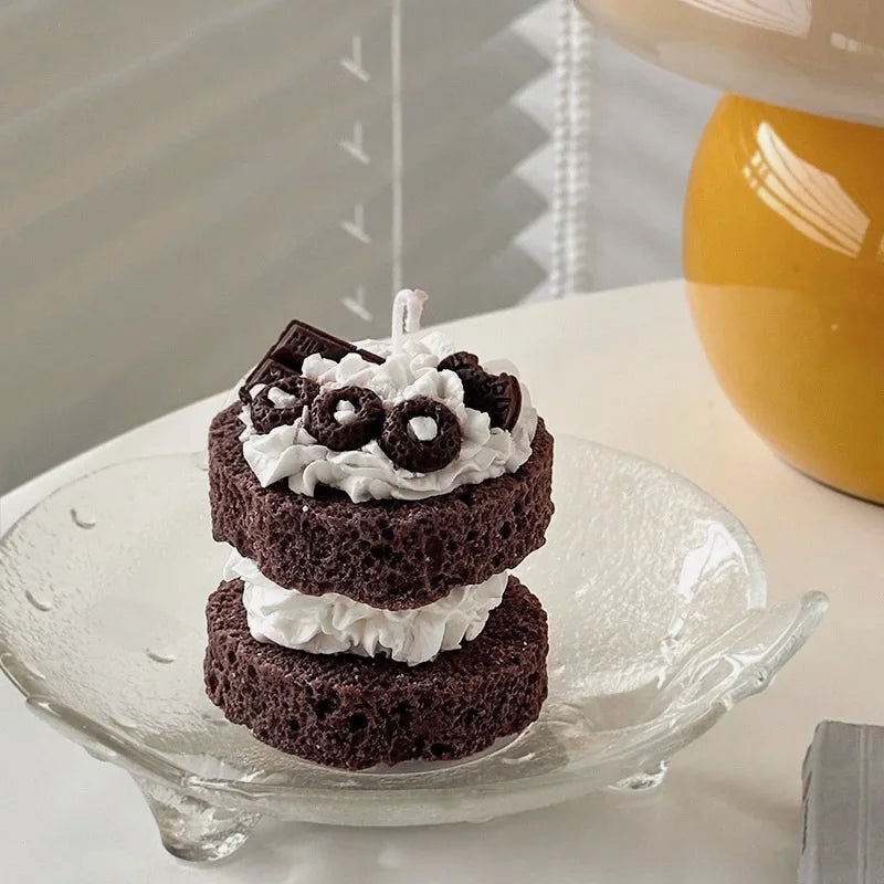 Mini Blackforest Chocolate Scented Cake Candle